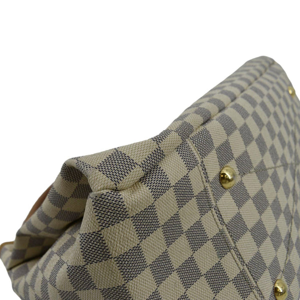 LOUIS VUITTON Artsy MM Damier Azur Hobo Bag White