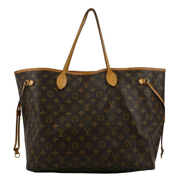 LOUIS VUITTON Neverfull GM Monogram Canvas Tote Bag Brown