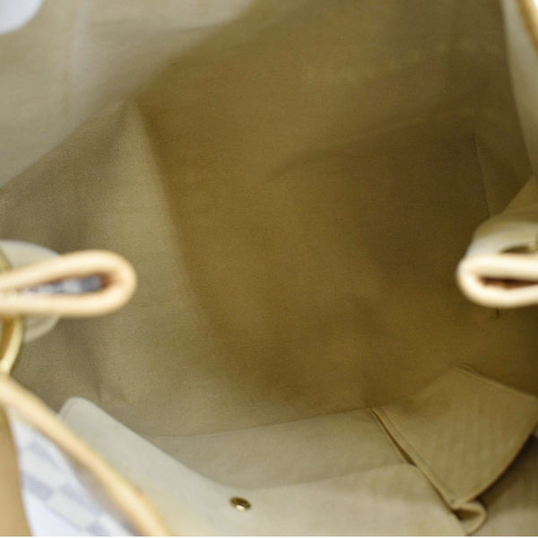 LOUIS VUITTON Galliera PM Damier Azur Hobo Bag White