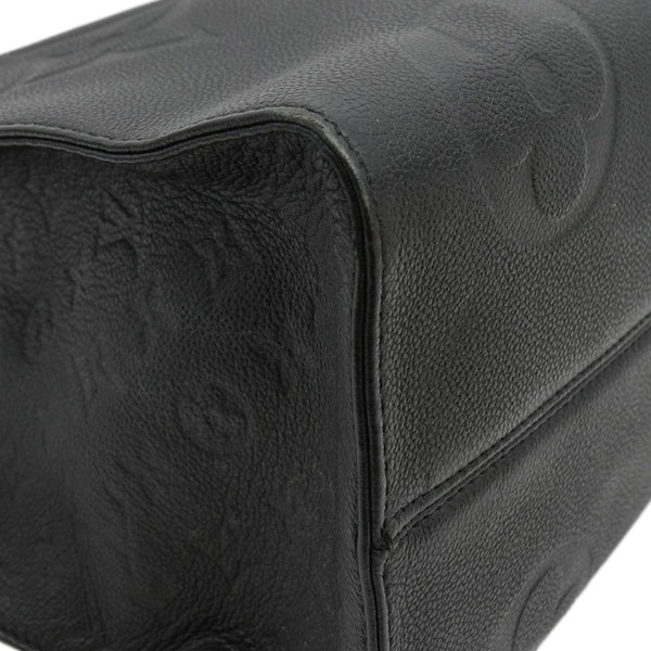 LOUIS VUITTON Onthego GM Monogram Empreinte Leather Tote Shoulder Bag Black