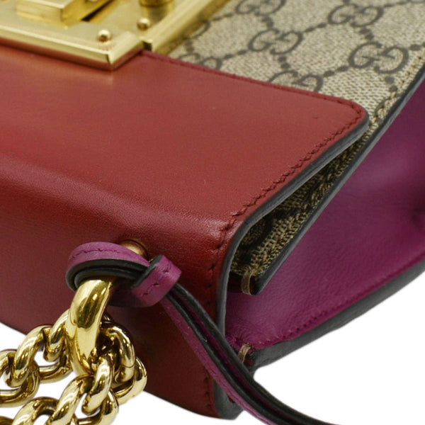 GUCCI Padlock Small GG Shoulder Bag Multicolor corner look
