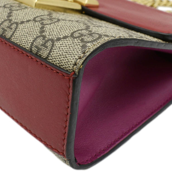 GUCCI Padlock Small GG Supreme Canvas Shoulder Bag Multicolor 409487