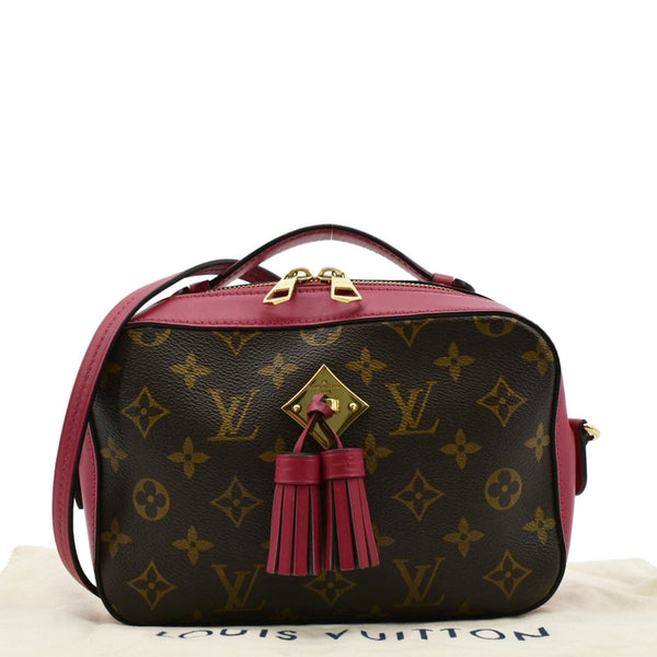 LOUIS VUITTON Saintonge Monogram Canvas Crossbody Bag Brown
