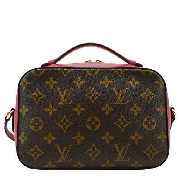 LOUIS VUITTON Saintonge Monogram Canvas Crossbody Bag Brown