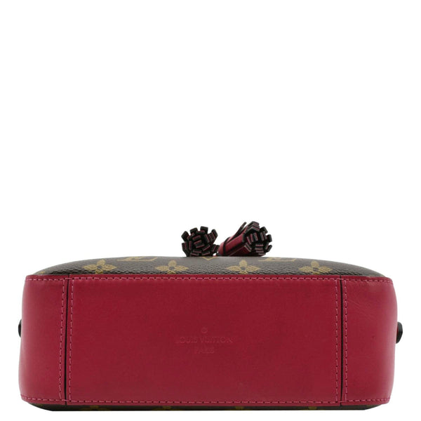 LOUIS VUITTON Saintonge Monogram Canvas Crossbody Bag Brown