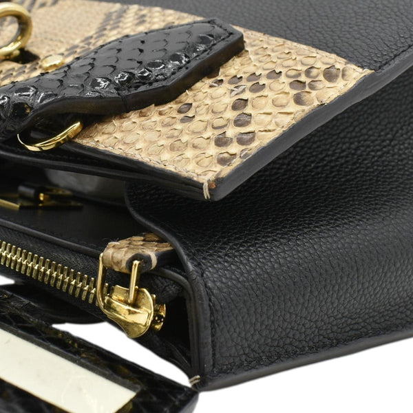 LOUIS VUITTON City Steamer Python Leather Tote Bag Gold