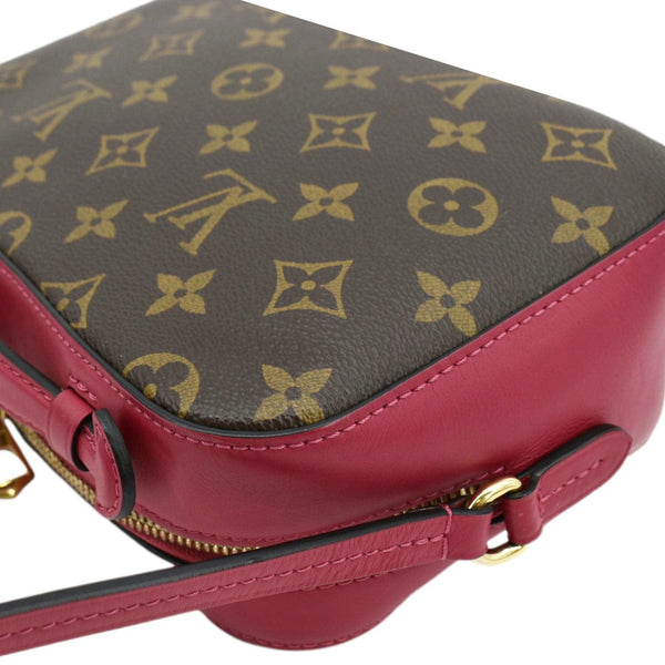 LOUIS VUITTON Saintonge Monogram Canvas Crossbody Bag Brown