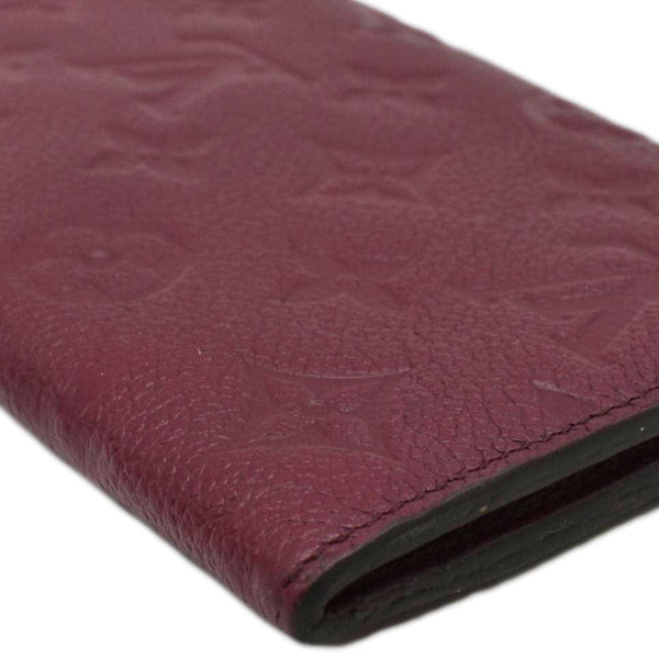 LOUIS VUITTON Sarah Monogram Empreinte Leather Wallet Aurore