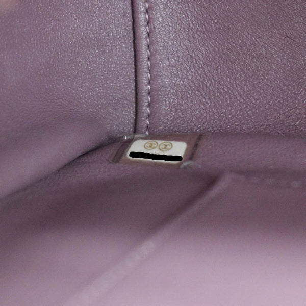 CHANEL Business Affinity Medium Flap Quilted Caviar Shoulder Bag Pink