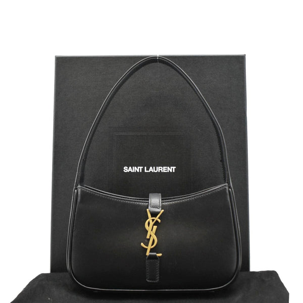 YVES SAINT LAURENT Le 5 A 7 Mini Leather Shoulder Bag Black