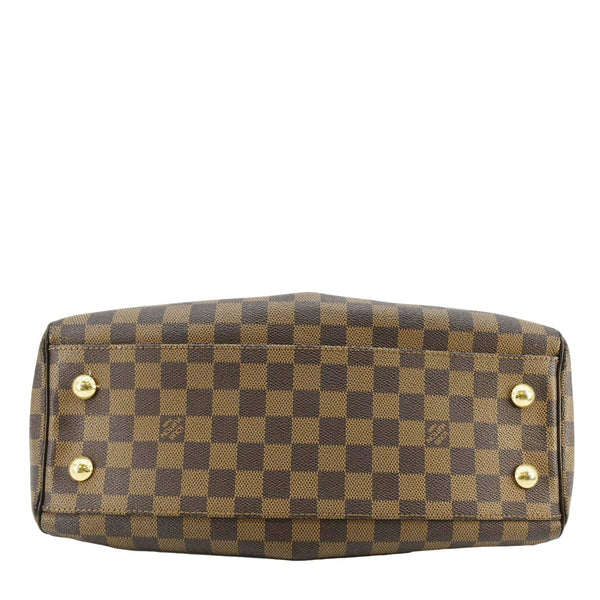 LOUIS VUITTON Trevi PM Damier Ebene Satchel Bag Brown