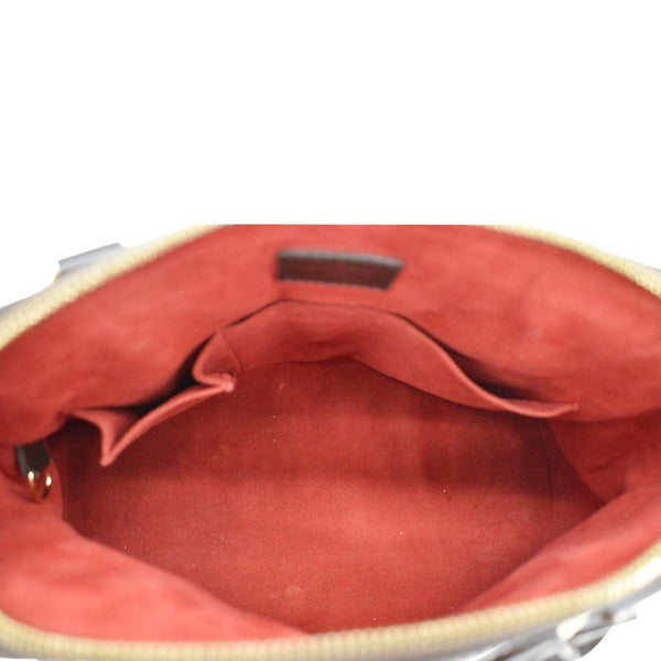 LOUIS VUITTON Trevi PM Damier Ebene Satchel Bag Brown