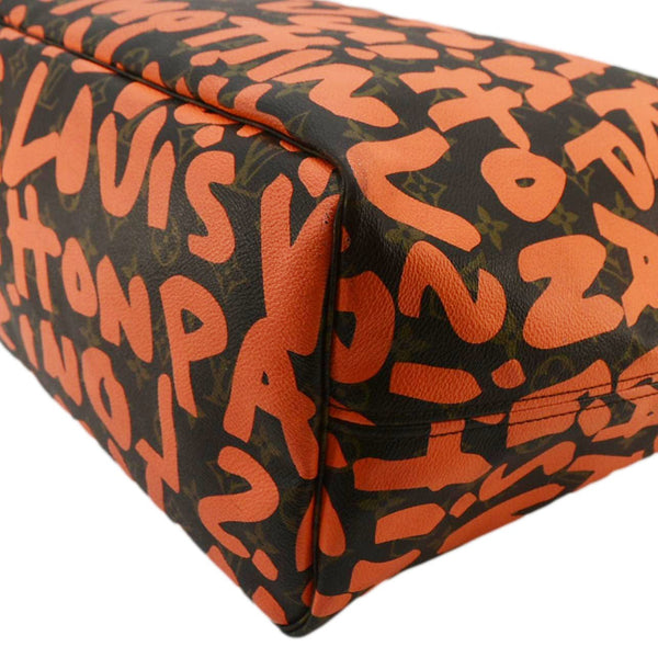LOUIS VUITTON Neverfull GM Monogram Graffiti Tote Bag Orange
