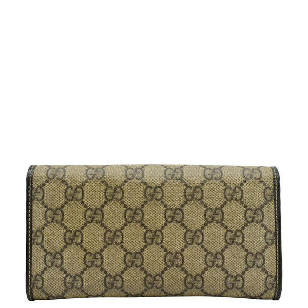 GUCCI GG Supreme Long Wallet Beige 203573