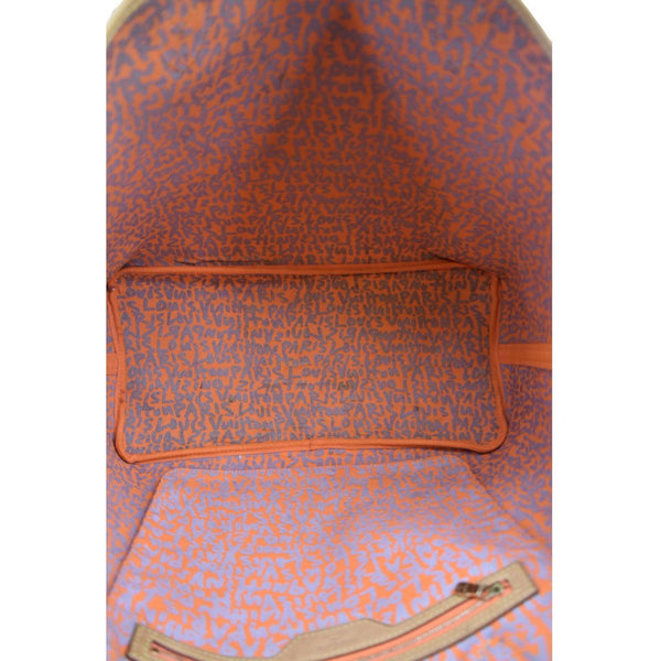 LOUIS VUITTON Neverfull GM Monogram Graffiti Tote Bag Orange