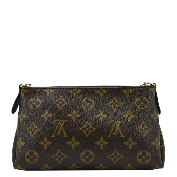 LOUIS VUITTON Pallas Monogram Canvas Clutch Crossbody Bag Navy Blue