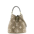 LOUIS VUITTON NeoNoe MM Bicolor Monogram Empreinte Shoulder Bag Cream