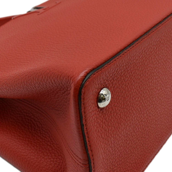 LOUIS VUITTON Capucines MM Taurillon Leather Satchel Bag Orange