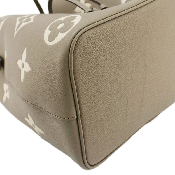 LOUIS VUITTON NeoNoe MM Bicolor Monogram Empreinte Shoulder Bag Cream