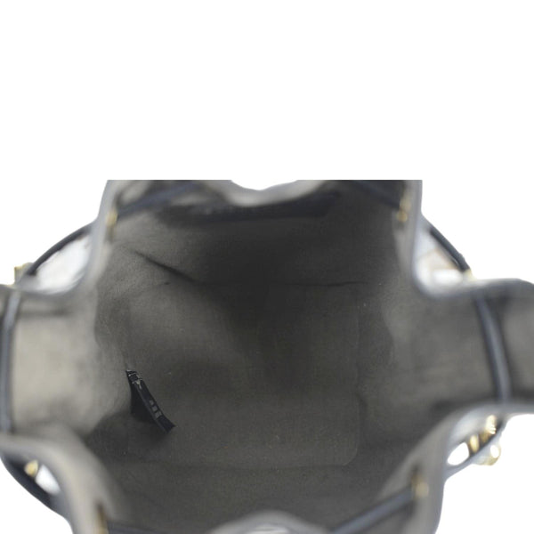 FENDI Mini Mon Tresor Leather Bucket Crossbody Bag Brown