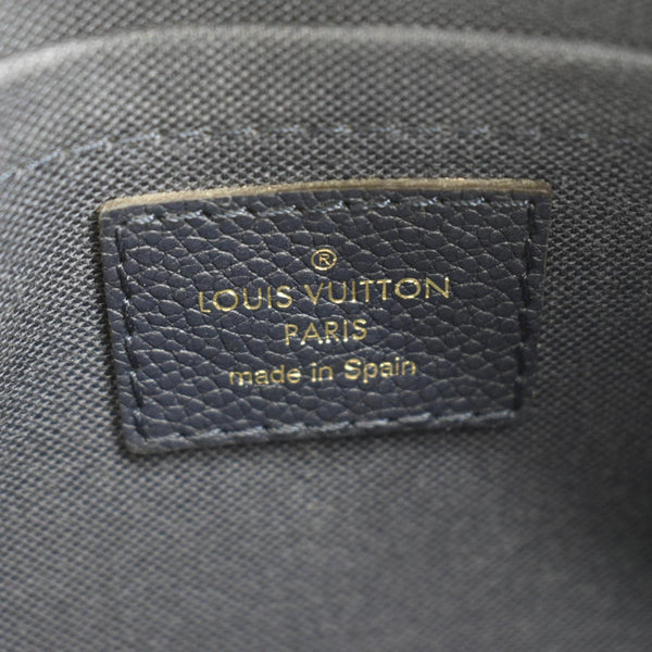 LOUIS VUITTON Pallas Monogram Canvas Clutch Crossbody Bag Navy Blue