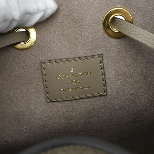 LOUIS VUITTON NeoNoe MM Bicolor Monogram Empreinte Shoulder Bag Cream