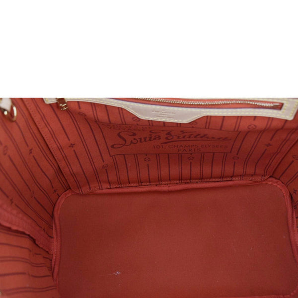 LOUIS VUITTON Neverfull My LV Heritage Monogram Canvas Tote Bag Red