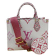 LOUIS VUITTON Onthego PM By The Pool Giant Monogram Canvas Tote Bag Pink