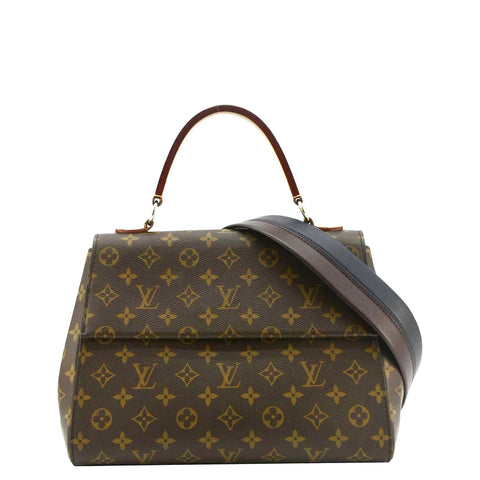 LOUIS VUITTON Cluny MM Monogram Canvas Shoulder Bag Brown