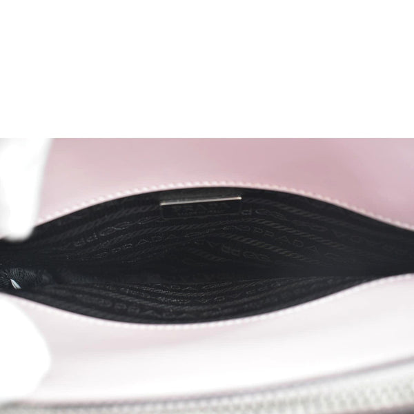 PRADA Re-Edition 1995 Brushed Leather Shoulder Bag Light Pink