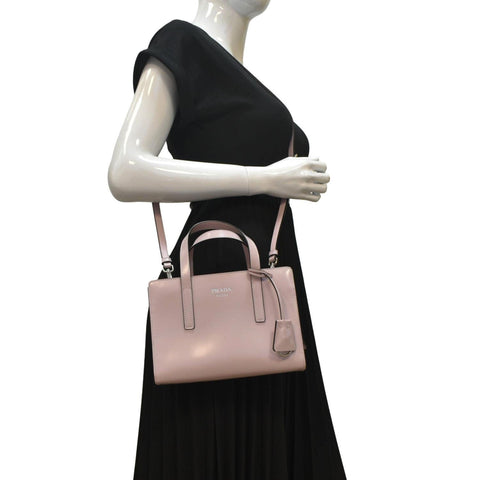 PRADA Re-Edition 1995 Brushed Leather Shoulder Bag Light Pink
