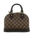 LOUIS VUITTON  Alma BB Damier Ebene Satchel Bag Brown
