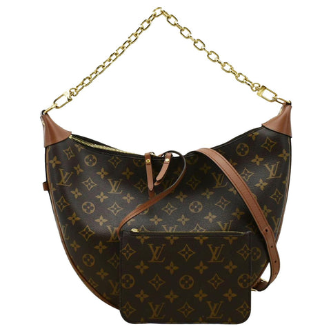LOUIS VUITTON Loop Reverse Monogram Canvas Shoulder Bag Brown