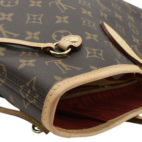 LOUIS VUITTON Neverfull MM Monogram Canvas Tote Bag Brown