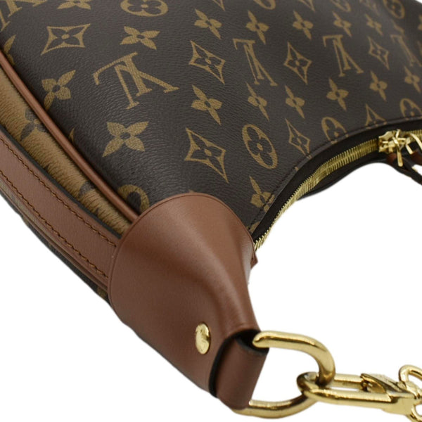 LOUIS VUITTON Loop Reverse Monogram Canvas Shoulder Bag Brown