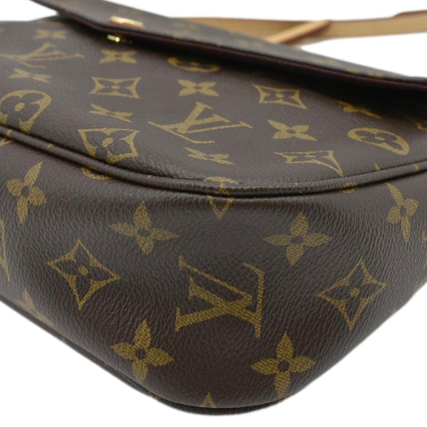 LOUIS VUITTON Mabillon Monogram Canvas Shoulder Crossbody Bag Brown