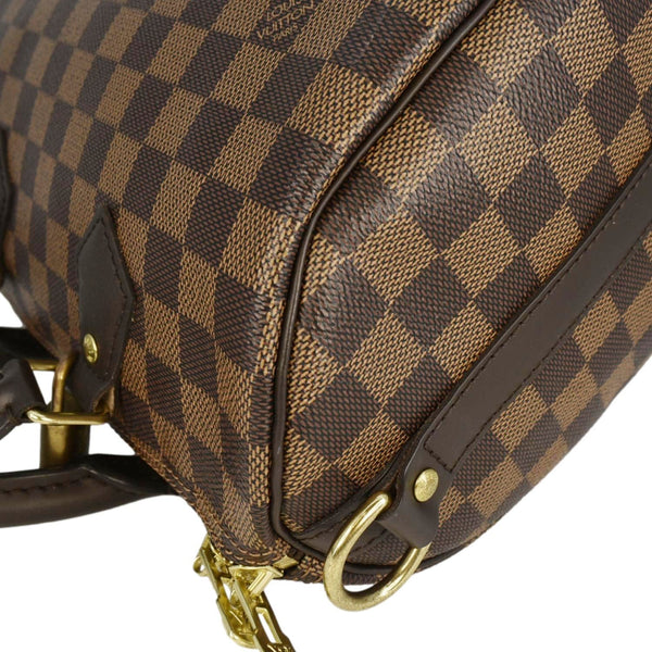 LOUIS VUITTON Speedy 25 Bandouliere Damier Ebene Shoulder Bag Brown