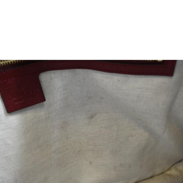 GUCCI Large Horsebit 1955 GG Supreme Canvas Shoulder Bag Red 623695