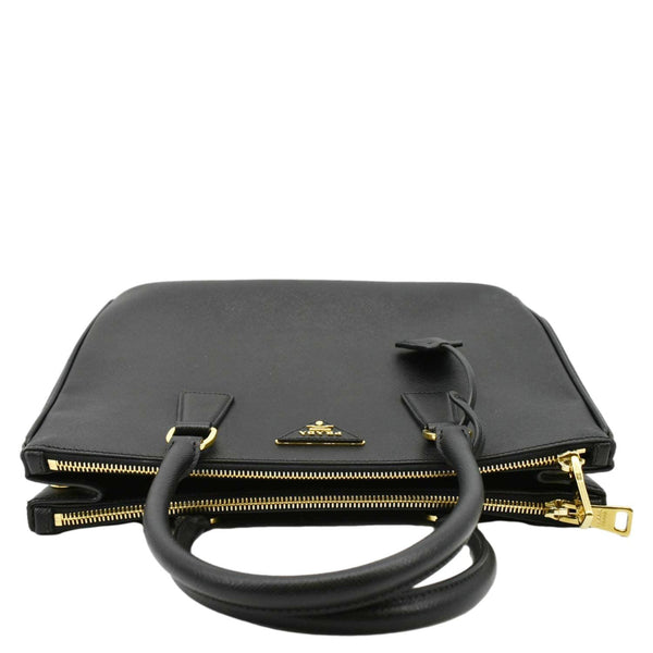 PRADA Saffiano Leather Shoulder Bag Black