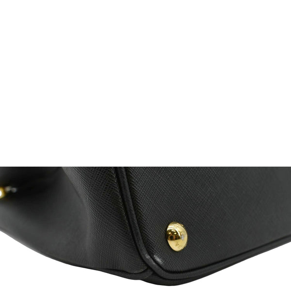 PRADA Saffiano Leather Shoulder Bag Black