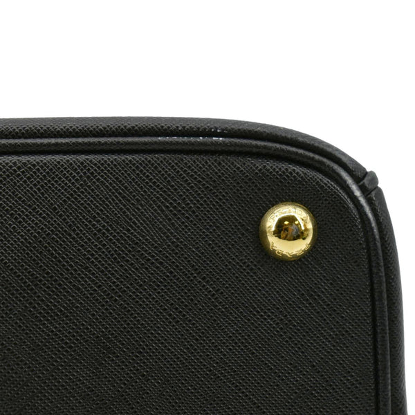 PRADA Saffiano Leather Shoulder Bag Black