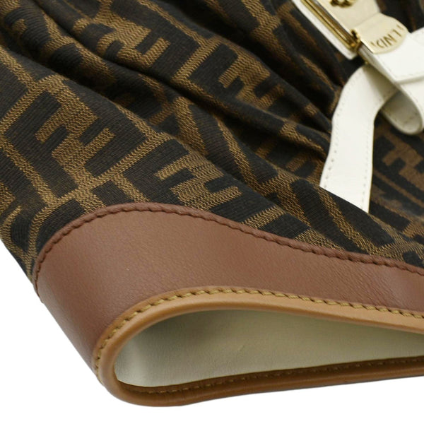 FENDI Chef Zucca Canvas Tote Bag Tobacco Brown