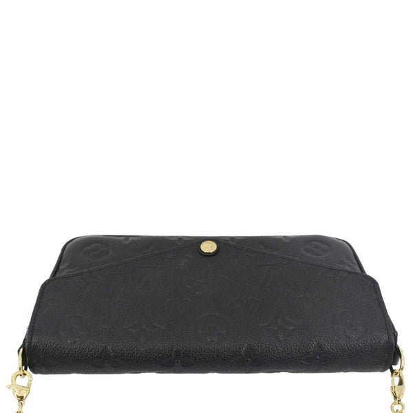 LOUIS VUITTON Felicie Monogram Empreinte Pochette Crossbody Bag Black