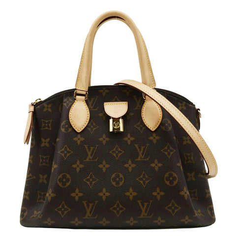 LOUIS VUITTON Rivoli PM Monogram Canvas Shoulder Bag Brown