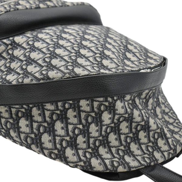 CHRISTIAN DIOR Kids Rider Mini Oblique Backpack Beige corner llook