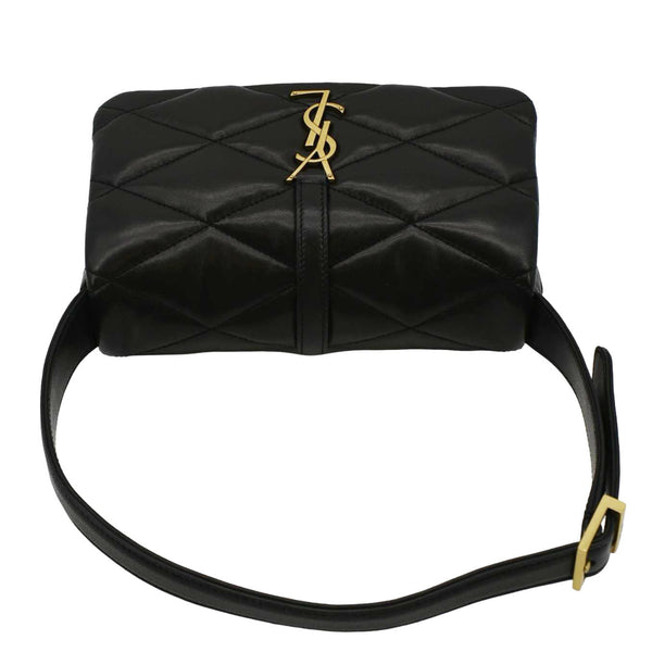 YVES SAINT LAURENT LE 57 Quilted Leather Hobo Bag Black