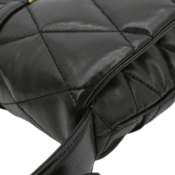 YVES SAINT LAURENT LE 57 Quilted Leather Hobo Bag Black