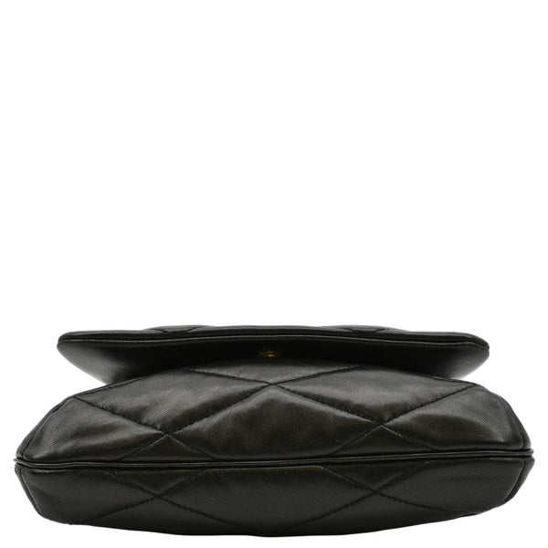 YVES SAINT LAURENT LE 57 Quilted Leather Hobo Bag Black
