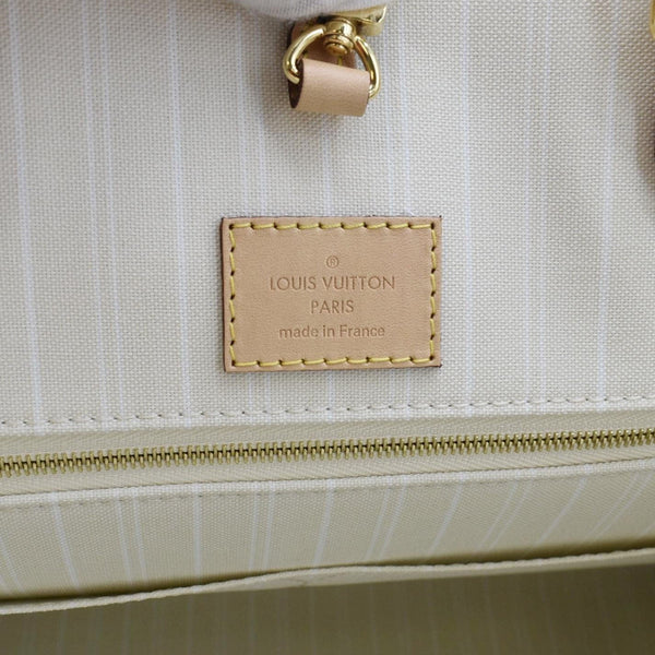 LOUIS VUITTON Onthego GM  By The Pool Raffia Portofino Canvas Tote Bag Multicolor