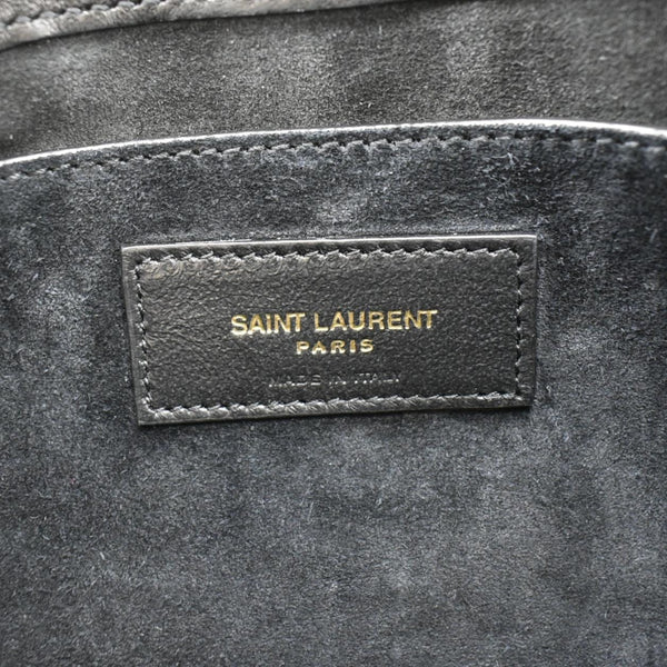 YVES SAINT LAURENT LE 57 Quilted Leather Hobo Bag Black